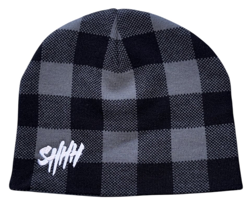 SHHH ビーニー Shhh Swirl Beanie (White & Light Blue) | shhh