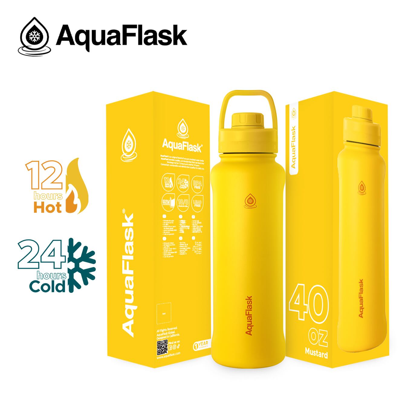 AQUAPLUS OFR15枚セット 黄 マスタード 1.18L- New regular color collection | AquaFlask japan