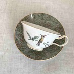 ウェッジウッド　ハミングバードカップ＆ソーサー　ティーカップ　コーヒーカップ　ハチドリ　黒壺マーク 17twb2