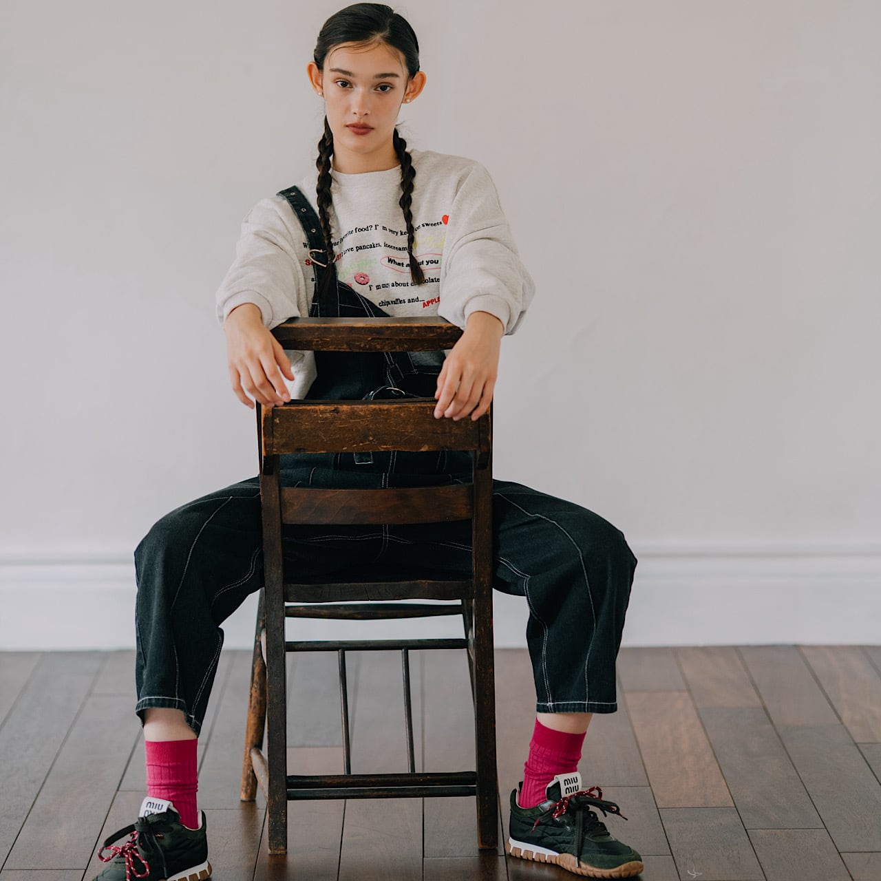 メッセージスウェットプルオーバー(オフホワイト) | LINKABLE