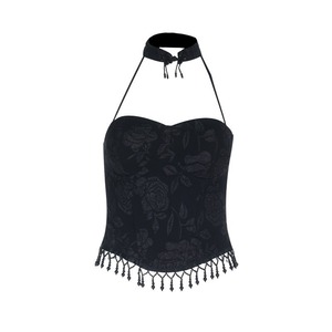 Rose halter bustier r0160
