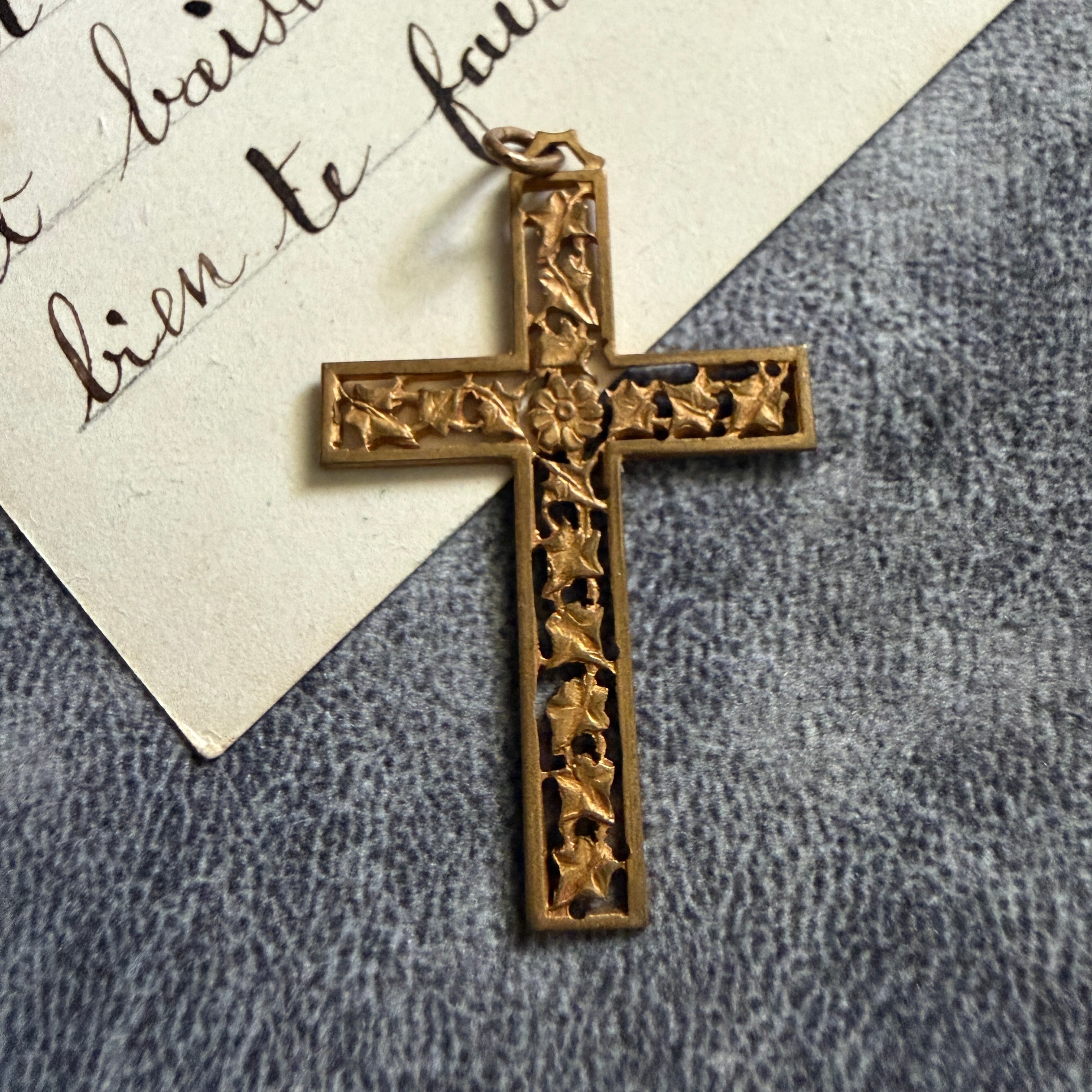 クロス | Antique medaille Mary