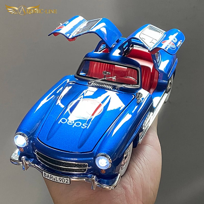 TANY GIANTメルセデスベンツ300SL青Aブリキtin箱付toy car 送料無料◇ドイツレベル 1/24 メルセデス・ベンツ 300 SL 100周年記念