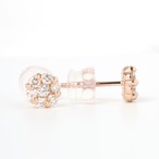 ダイヤモンド ピアス K18 PG / 0.360ct