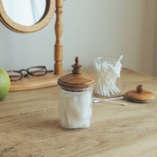 Wood Classic Glass Canister
