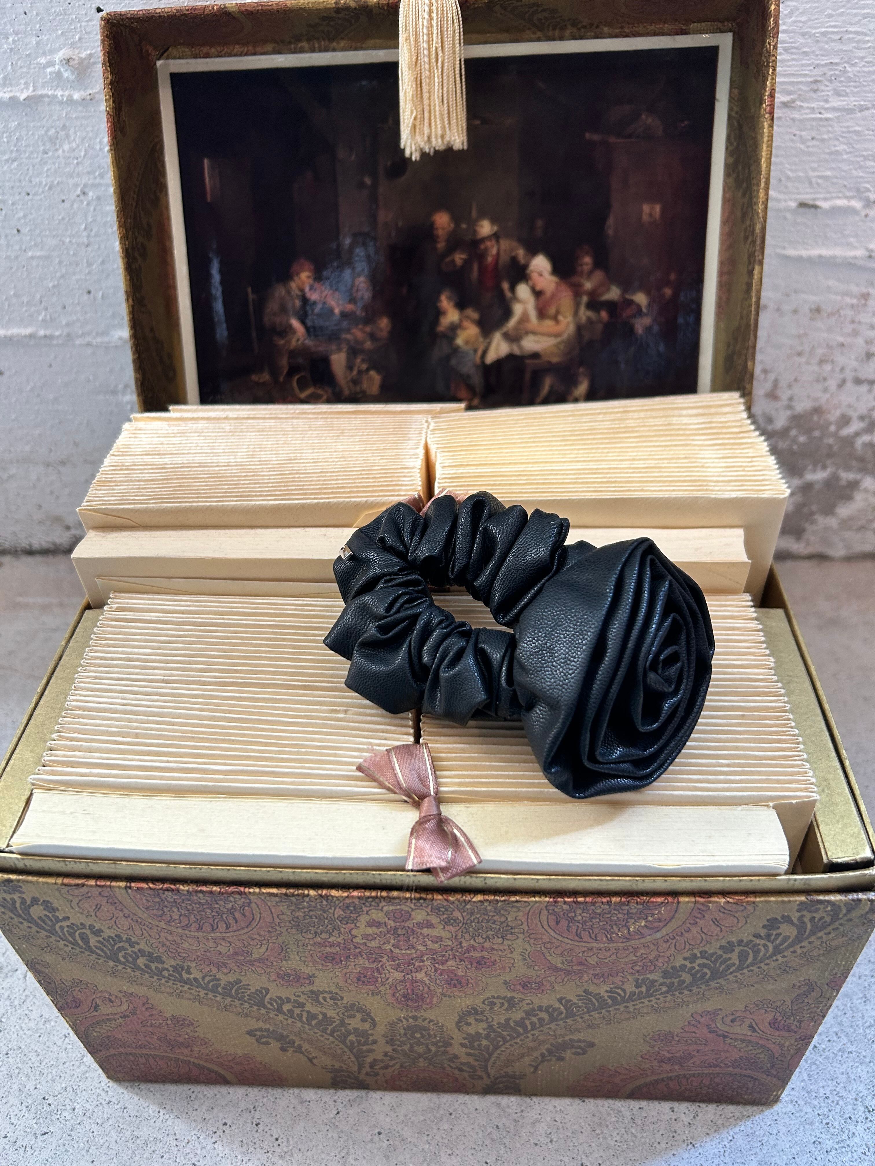 HEYEP Faux Leather Rose Hair Tie | AAR