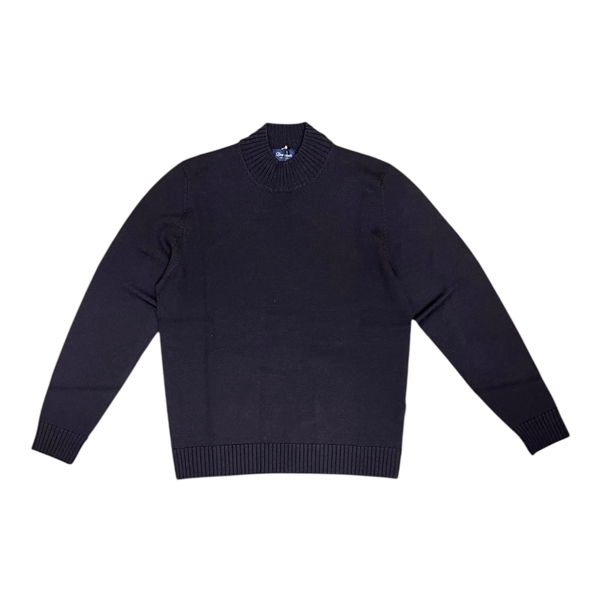 Drumohr(ドルモア)  8Gauge Wool Mock Neck Knit(D7M144L/D03/599) /BROWN