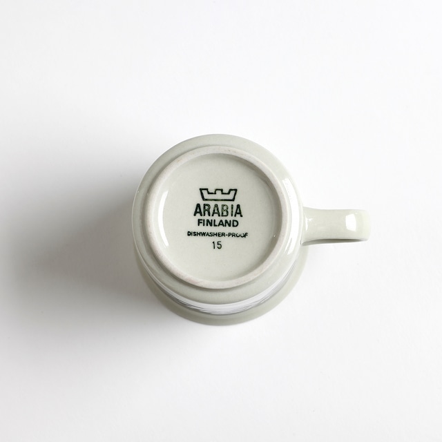 ARABIA アラビア Anemone アネモネ 70mm コーヒー カップ＆ソーサー - 14 北欧ヴィンテージ