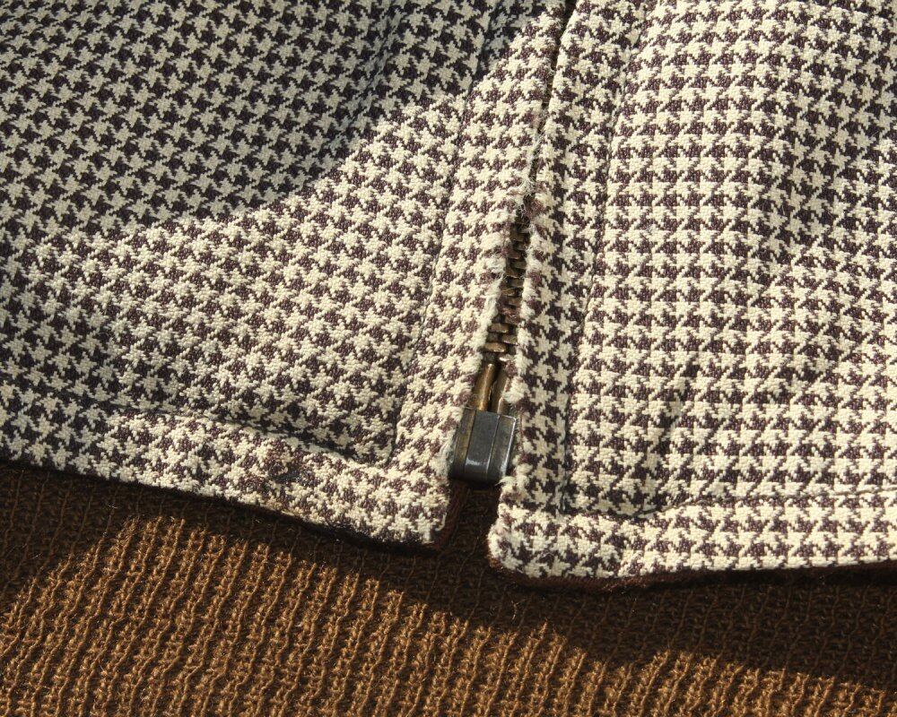 Vintage Rayon Gabardine Reversible Jacket [1950s-] Brown × Hounds