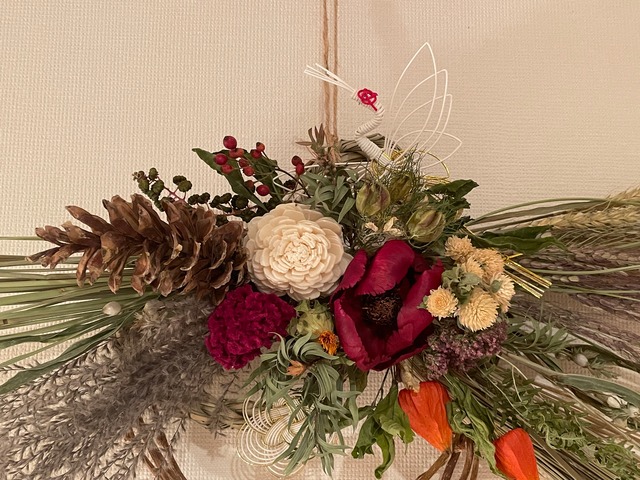 (送料無料)お正月しめ縄飾り　A