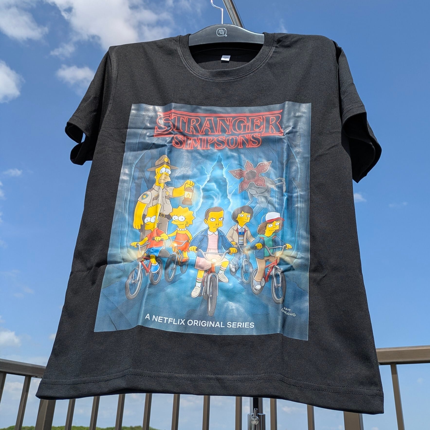 【 Stranger Simpsons（ストレンジャー シンプソンズ）】 Tシャツ / シンプソンズ / ストレンジャーシングス 〚アメリカン雑貨 アメトイ〛
