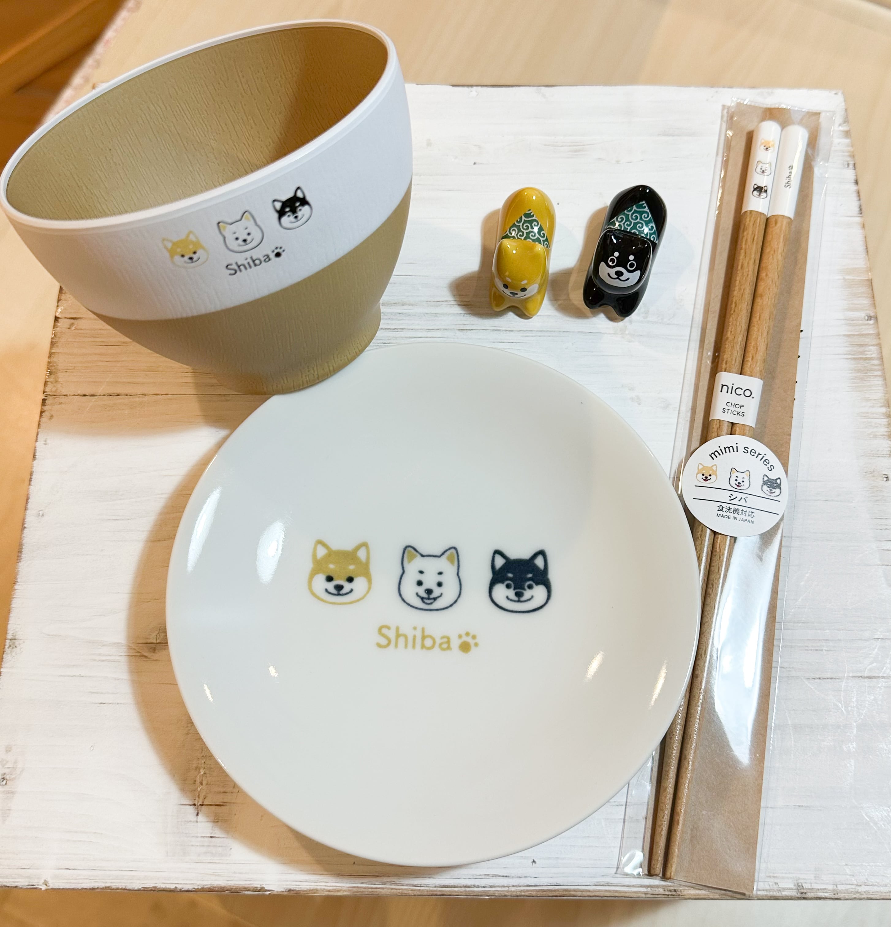 mimi 4寸皿 美濃焼 田中箸店 柴犬 | わんこ雑貨の店 スマイルズ