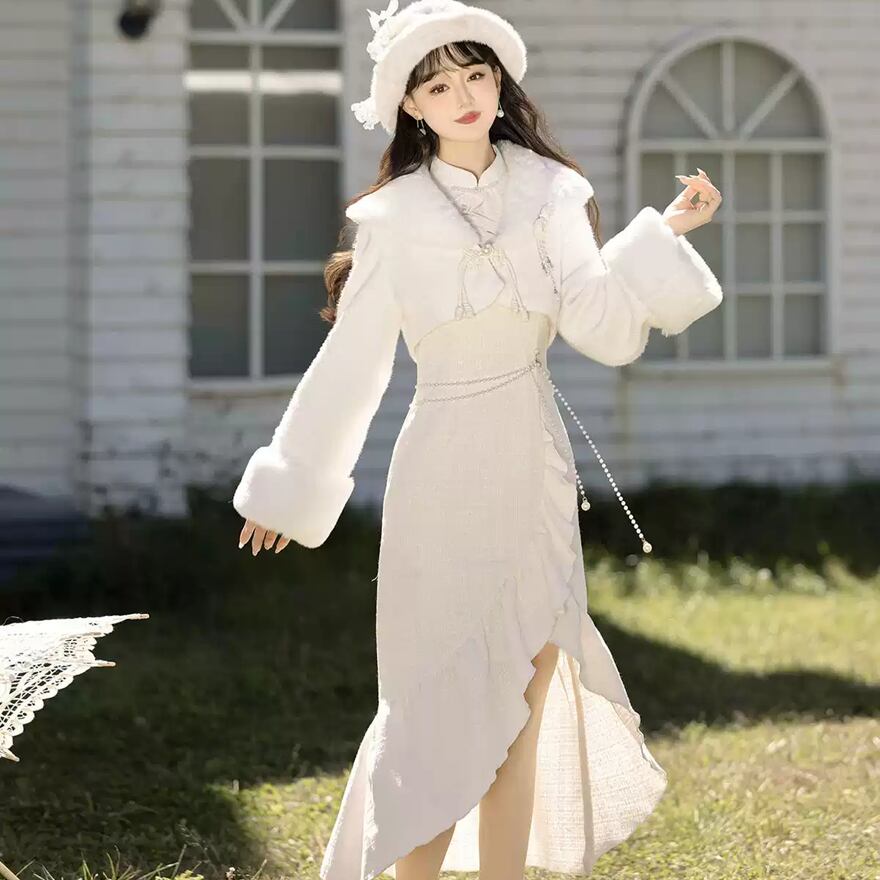 サブカル 服 地雷系 通販 チャイナ風 セットアップ ガーリー アシンメトリー かわいい