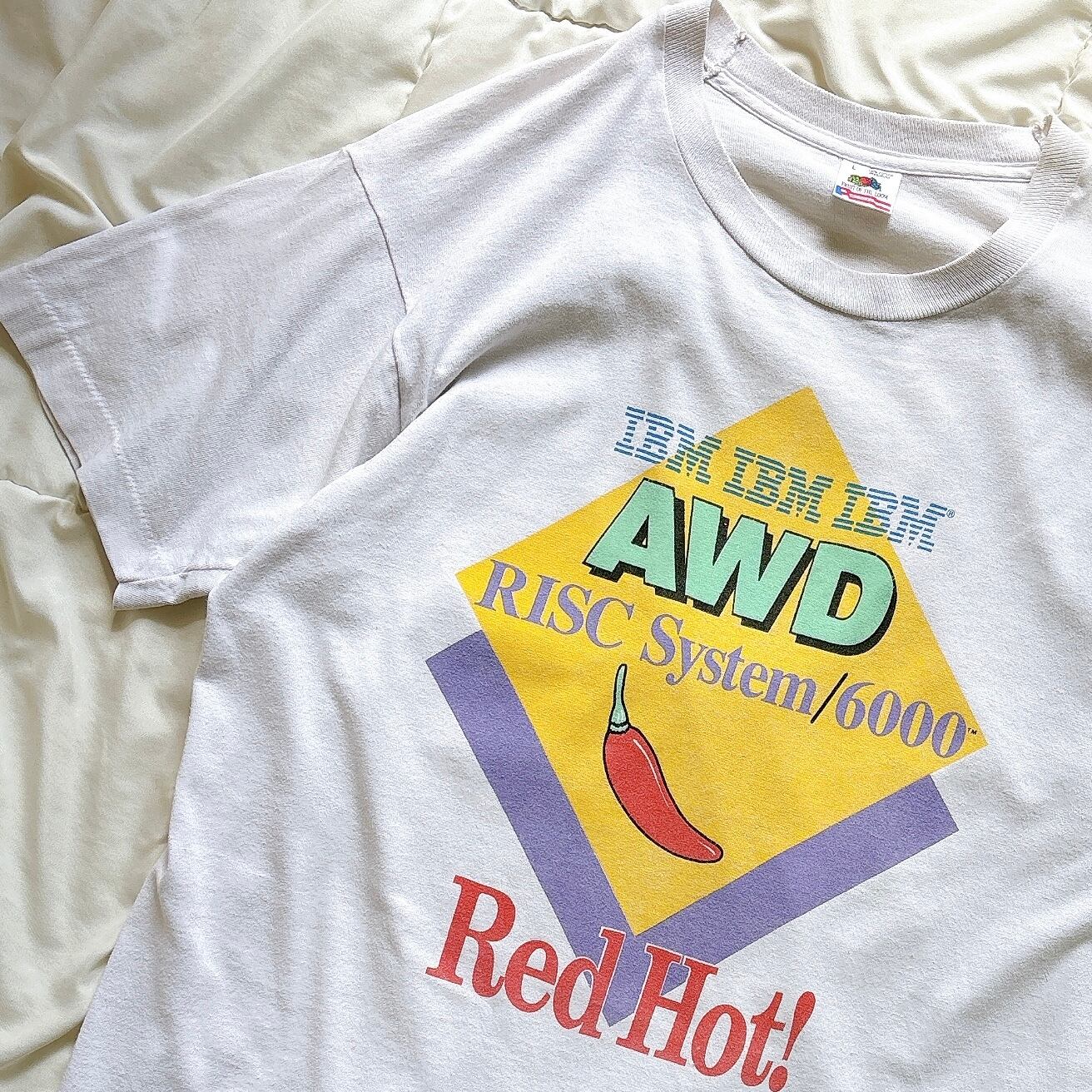 90s ビンテージ IBM Tシャツ IT企業Apple コンピューター アート 