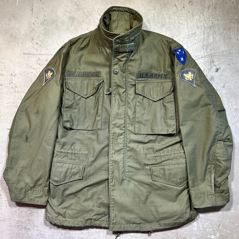 60s M-65 1st フィールドジャケット 米軍実物 ミリタリージャケットサイズタグ欠損