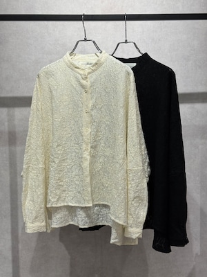 lace wide shirt blouse