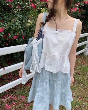 (予約)ezediary / Rusk Lace Sleeveless