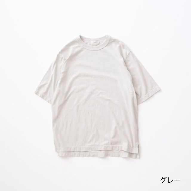 リネン RINEN 20/1オーガニック天竺 半袖クルーネック(R19509)全5色