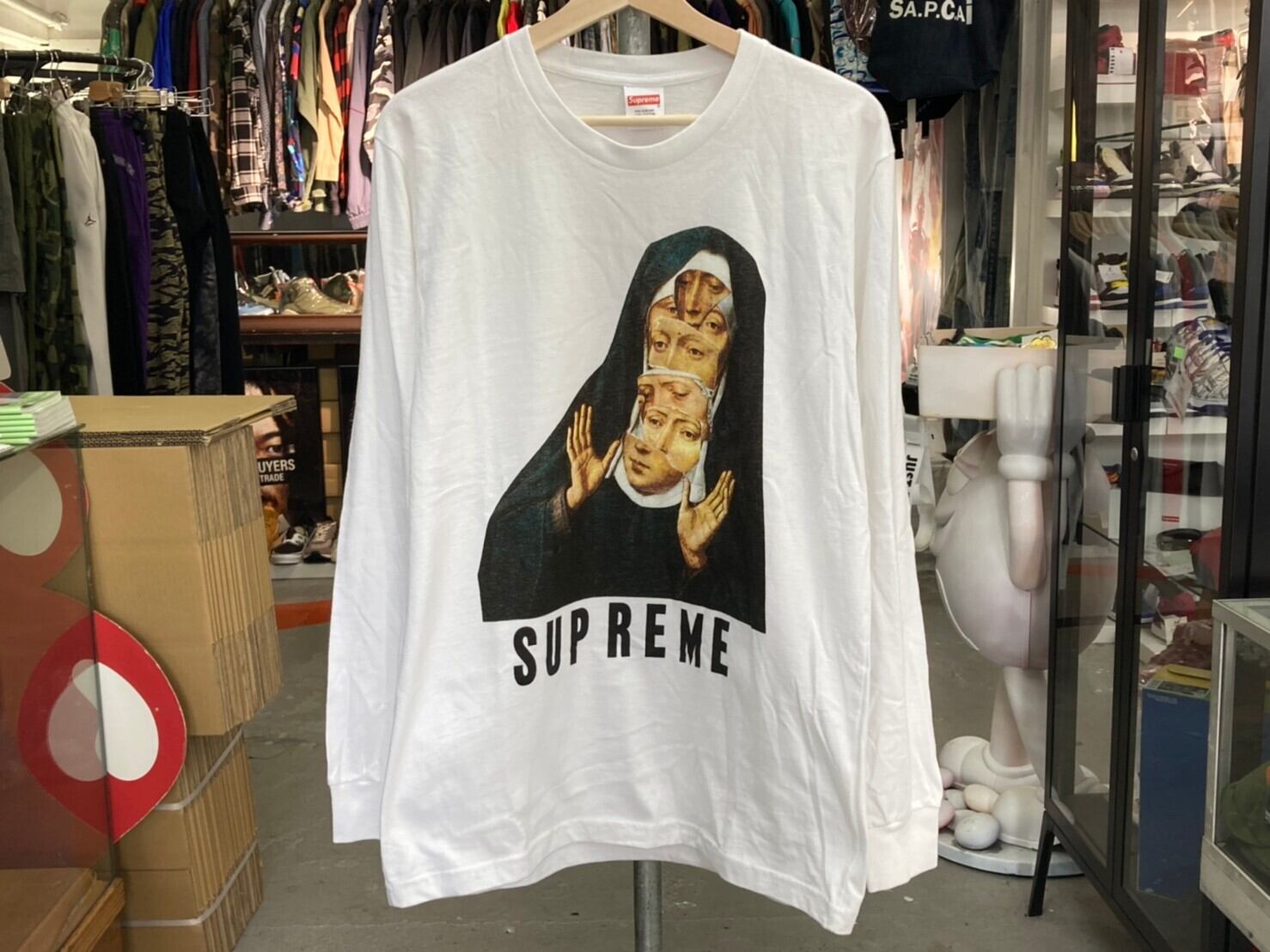Supreme Nun L/S Tee WHITE MEDIUM 45KI9022 | BRAND BUYERS OSAKA 