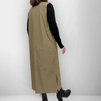 【人気シリーズ】シンプルで楽ちん Uネックジャンパースカート｜千鳥格子柄 / ベージュ｜サムネイル10