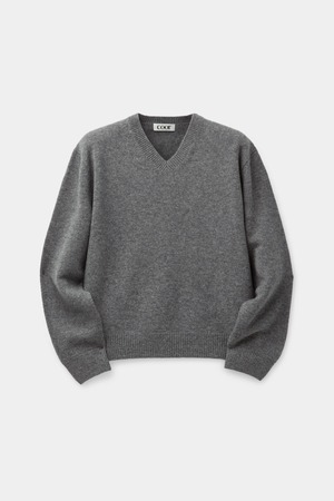 [COOR] Wool V Neck Sweater (Melange Gray) 正規品 韓国ブランド 韓国通販 韓国代行 韓国ファッション クール クーア クアー 日本 店舗