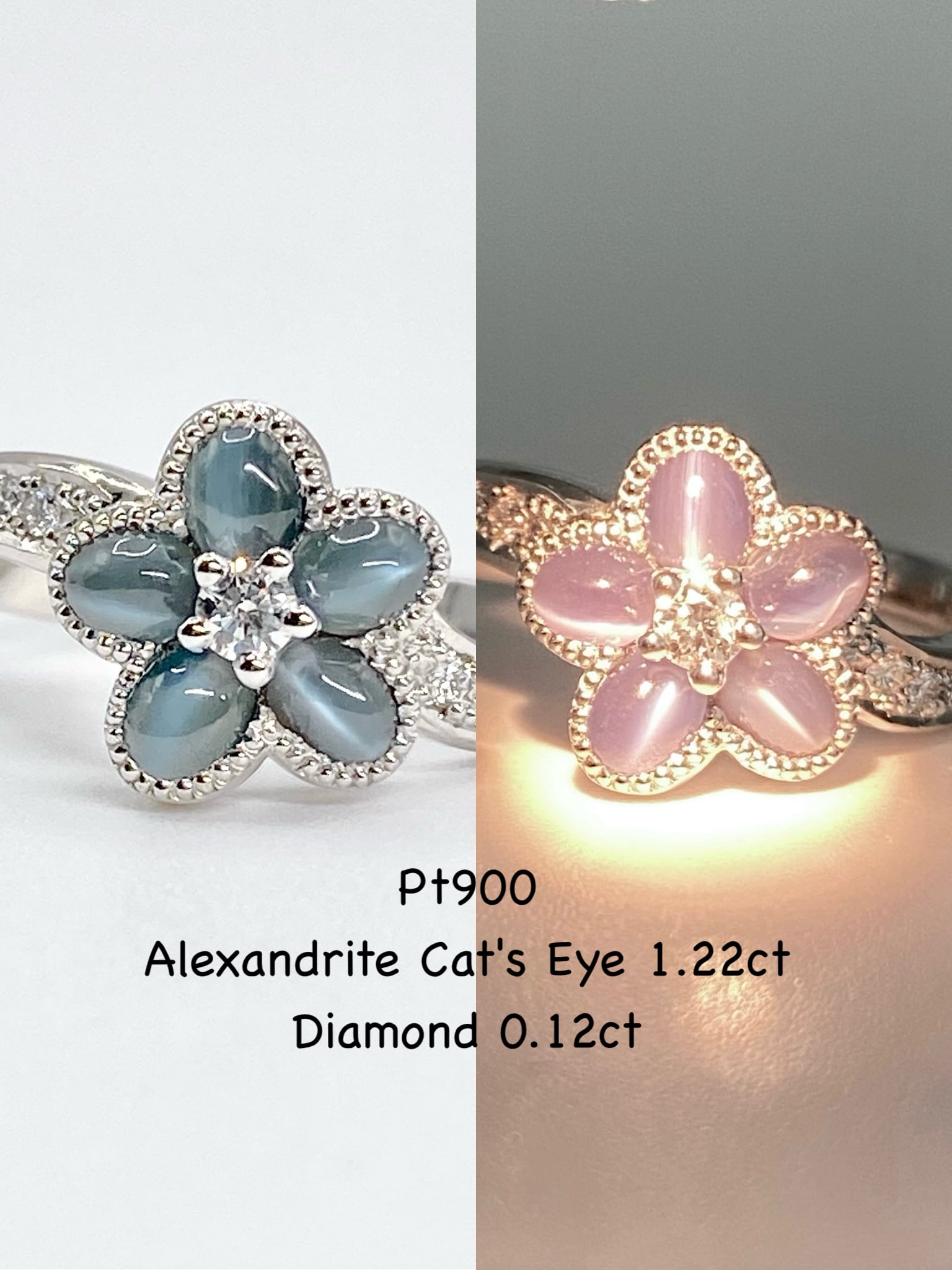 新品】バイオレットサファイア 0.84ct Pt950 リング 【新品】【3日以内