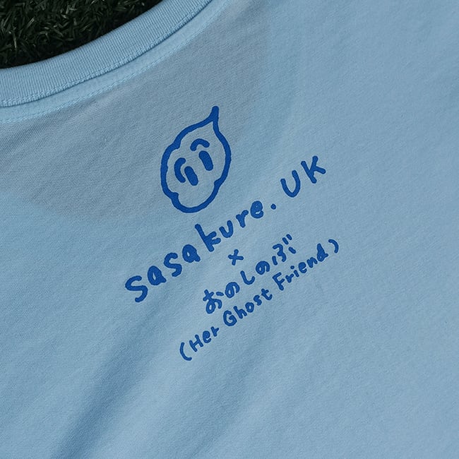 sasakure.UK 「アタマ★ビックリ」Tシャツ (レディース/シャーベットブルー) - 画像3