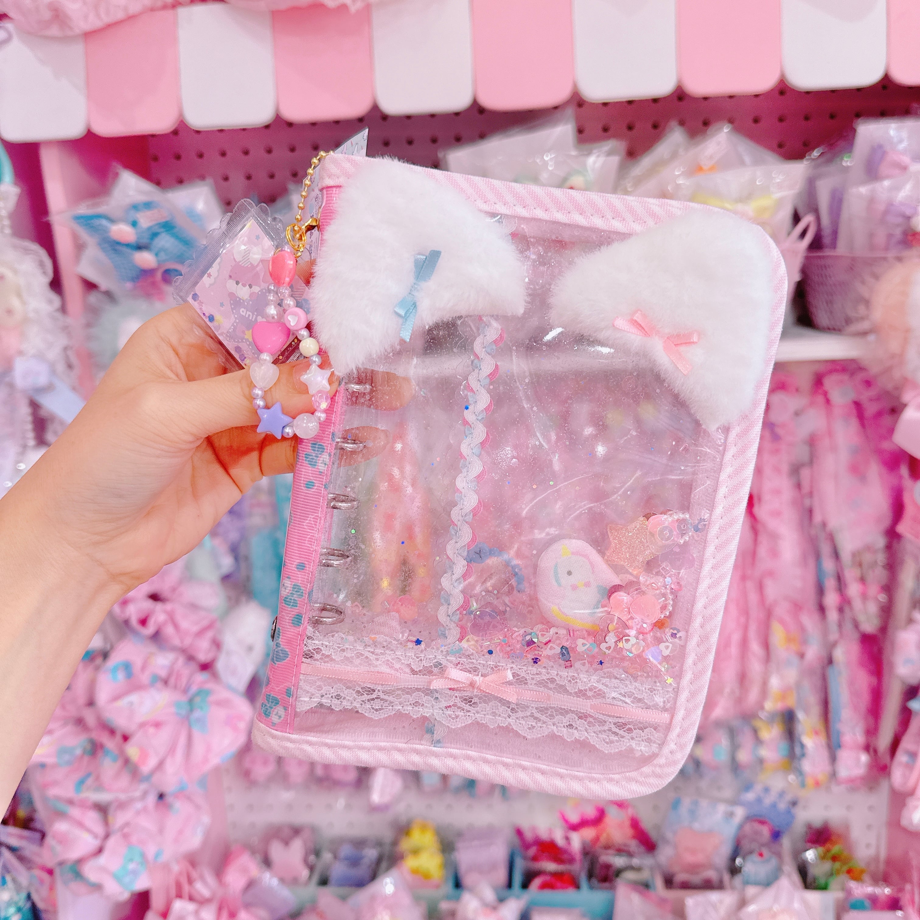 【K2】81-14ねこ耳A7シール帳（６穴）