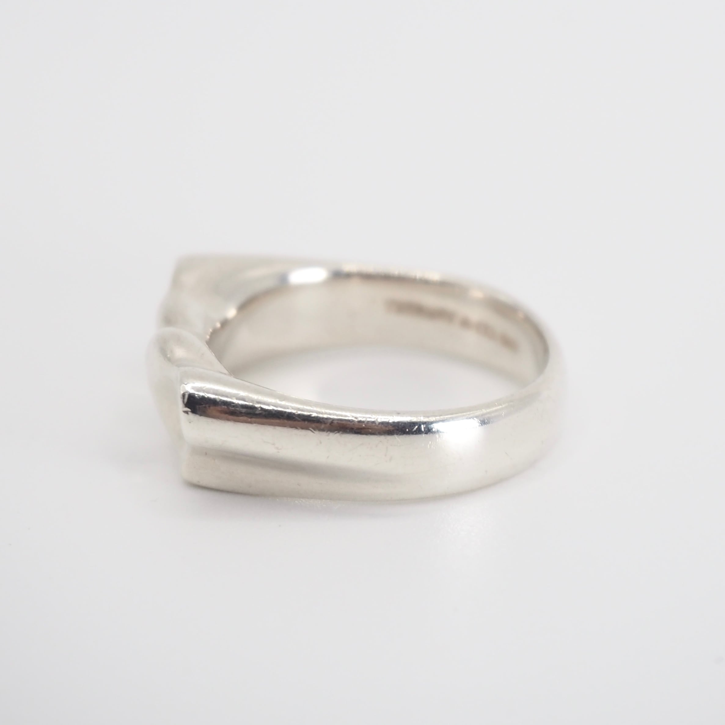 Tiffany&Co. 約9号 ダブルフルハートリング シルバー925 ティファニー