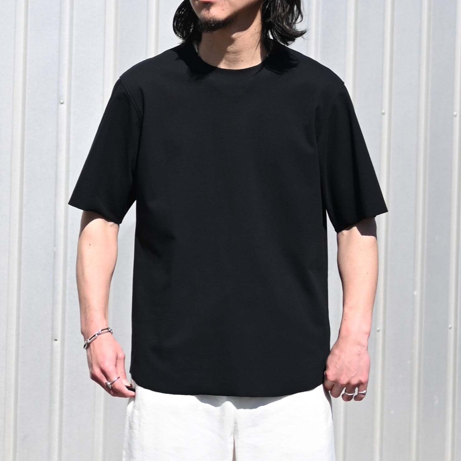 山内 / 強撚フリーカットポンチ・ショートスリーブTシャツ | GANKO 山内 / 強撚フリーカットポンチ・ショートスリーブTシャツ | GANKO