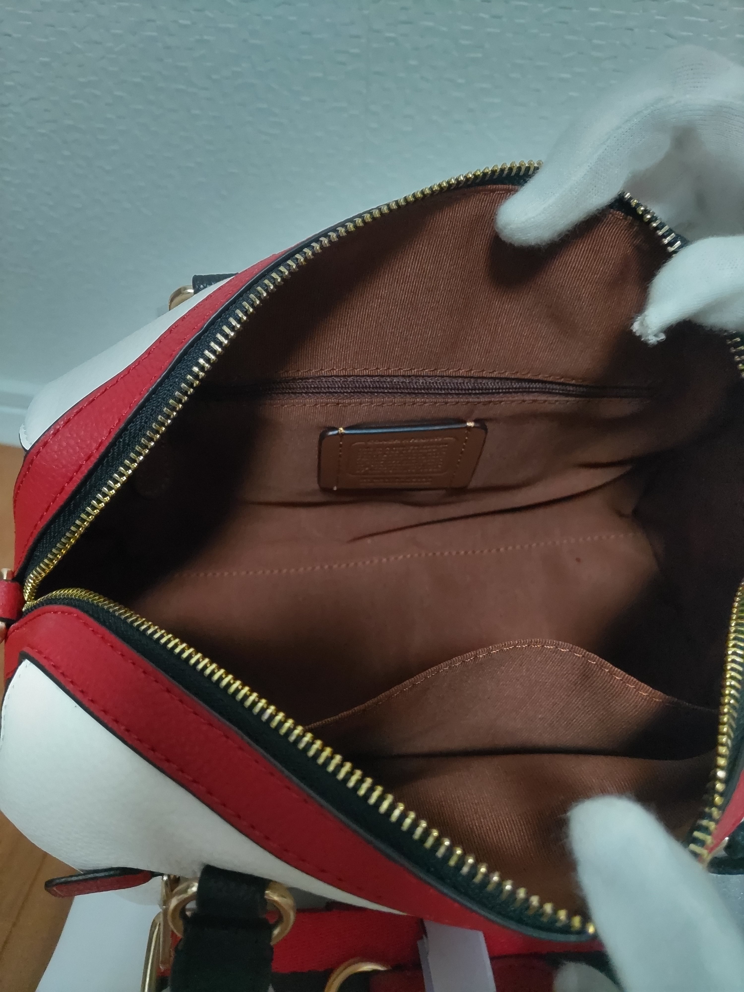 COACH コーチ 2WAY ショルダーバッグ ボストン スヌーピー COACH コーチ 2WAY ショルダーバッグ ボストン スヌーピー