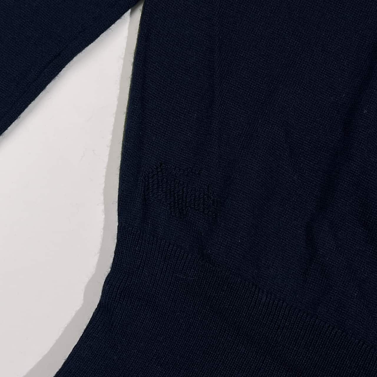 LACOSTE ラコステ ハイネック 長袖 ウール ニット ワンピース 34/バイカラー レディース