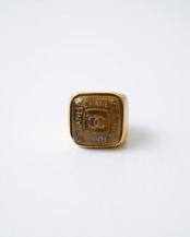 〈CHANEL〉Clear Logo Ring