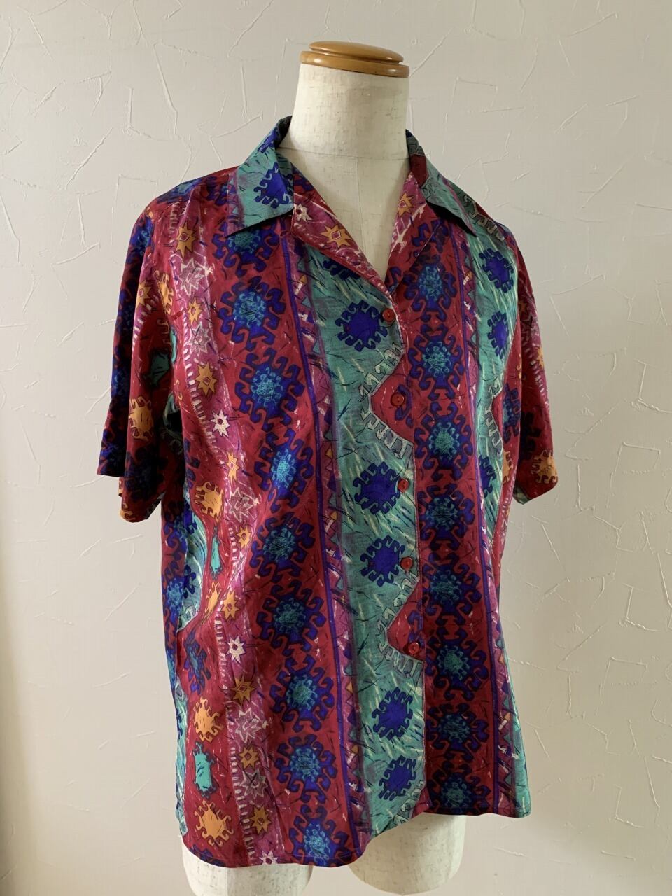 1980～90's Silk Open Collar Shirt