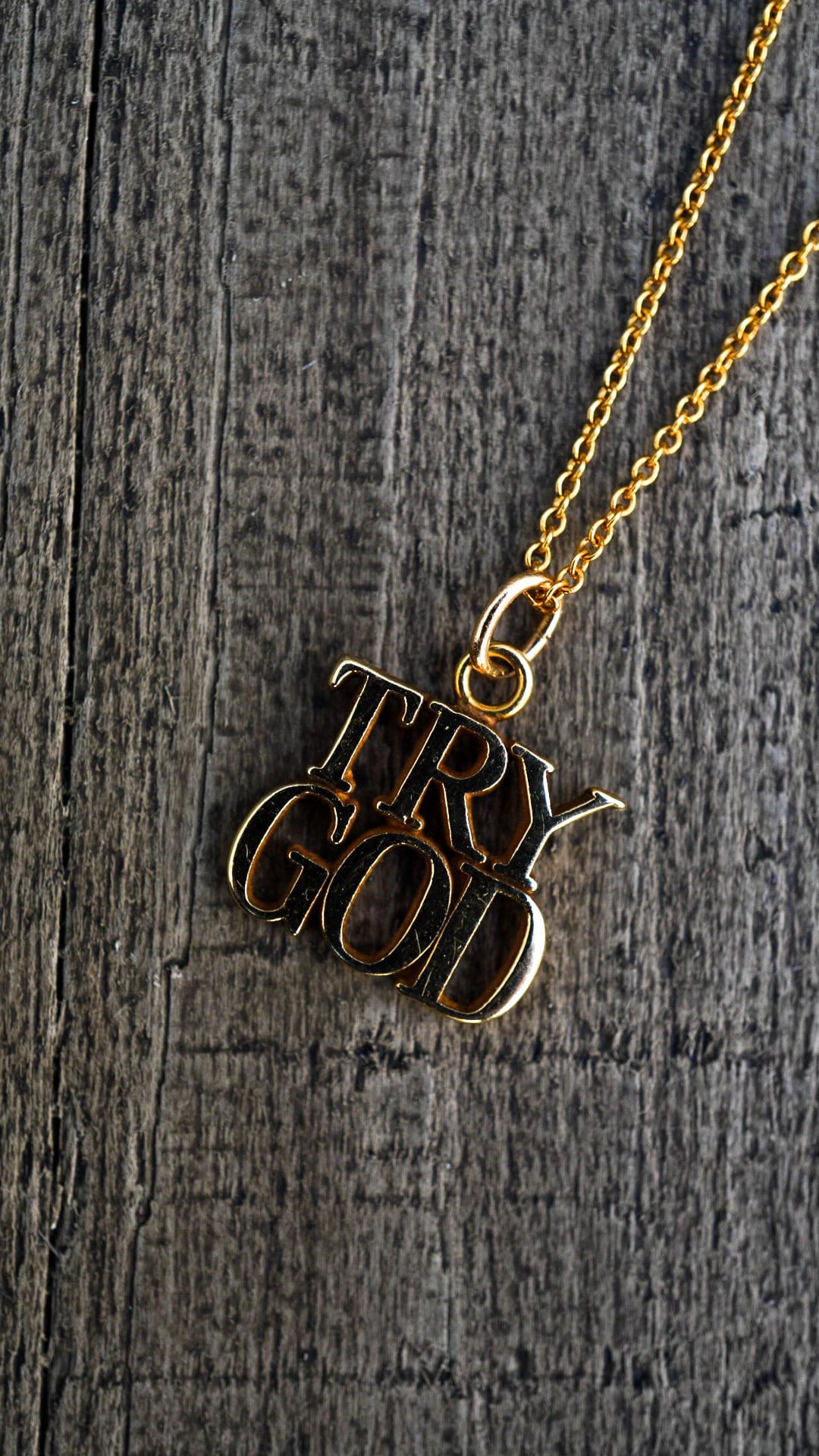 1970s】TIFFANY&Co. ティファニー TRY GOD ネックレス チャーム 《K14