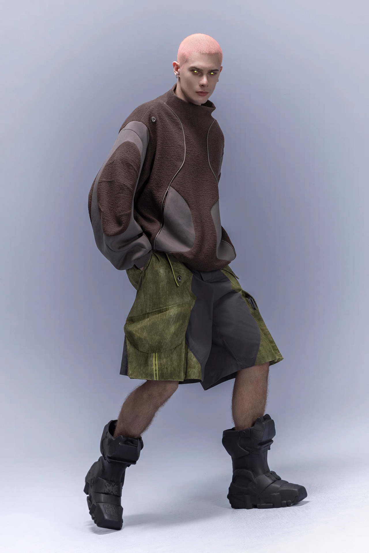 XIPHEVILマニピュレーターハイネックスウェットシャツ