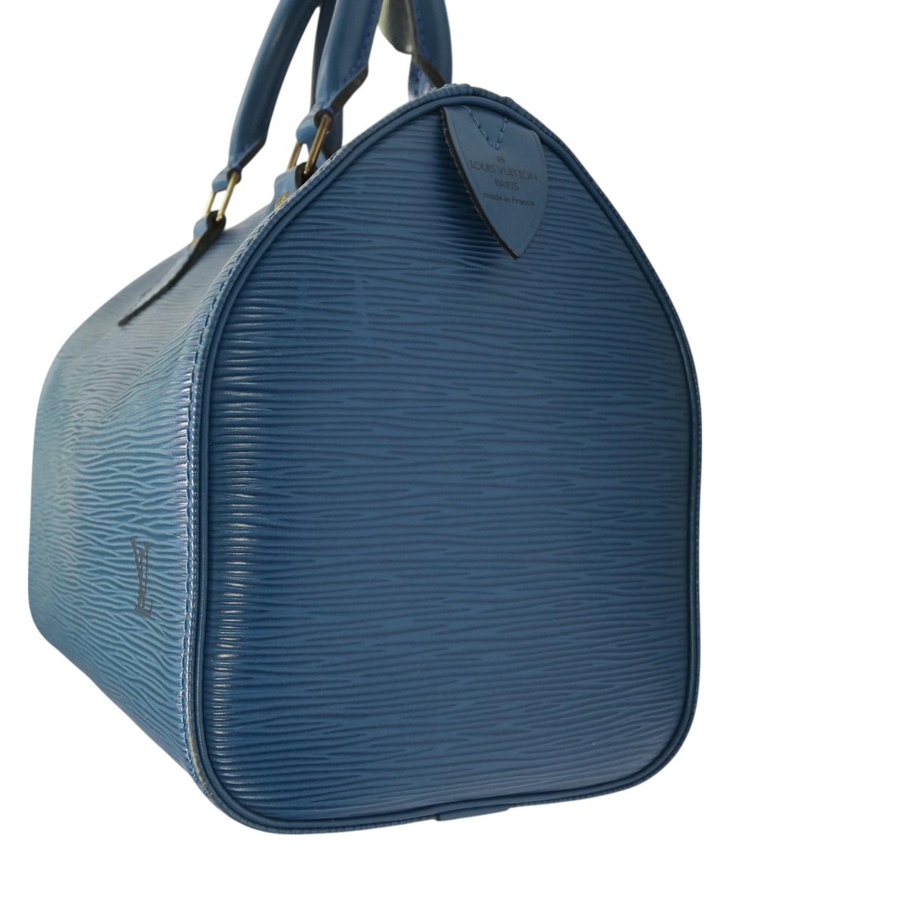 LOUIS VUITTON ルイヴィトン  エピ スピーディ25  レザー ハンドバッグ ブルー A-7937