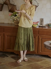 Ambre Embroidery Frill Blouse F0712