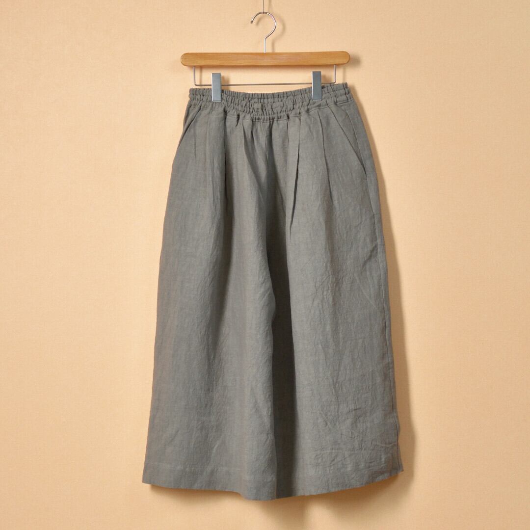 LinenYa リネンや リネンワイドキュロットパンツ 色々なコーデで楽しんでいただきたいキュロットパンツです。【送料無料】