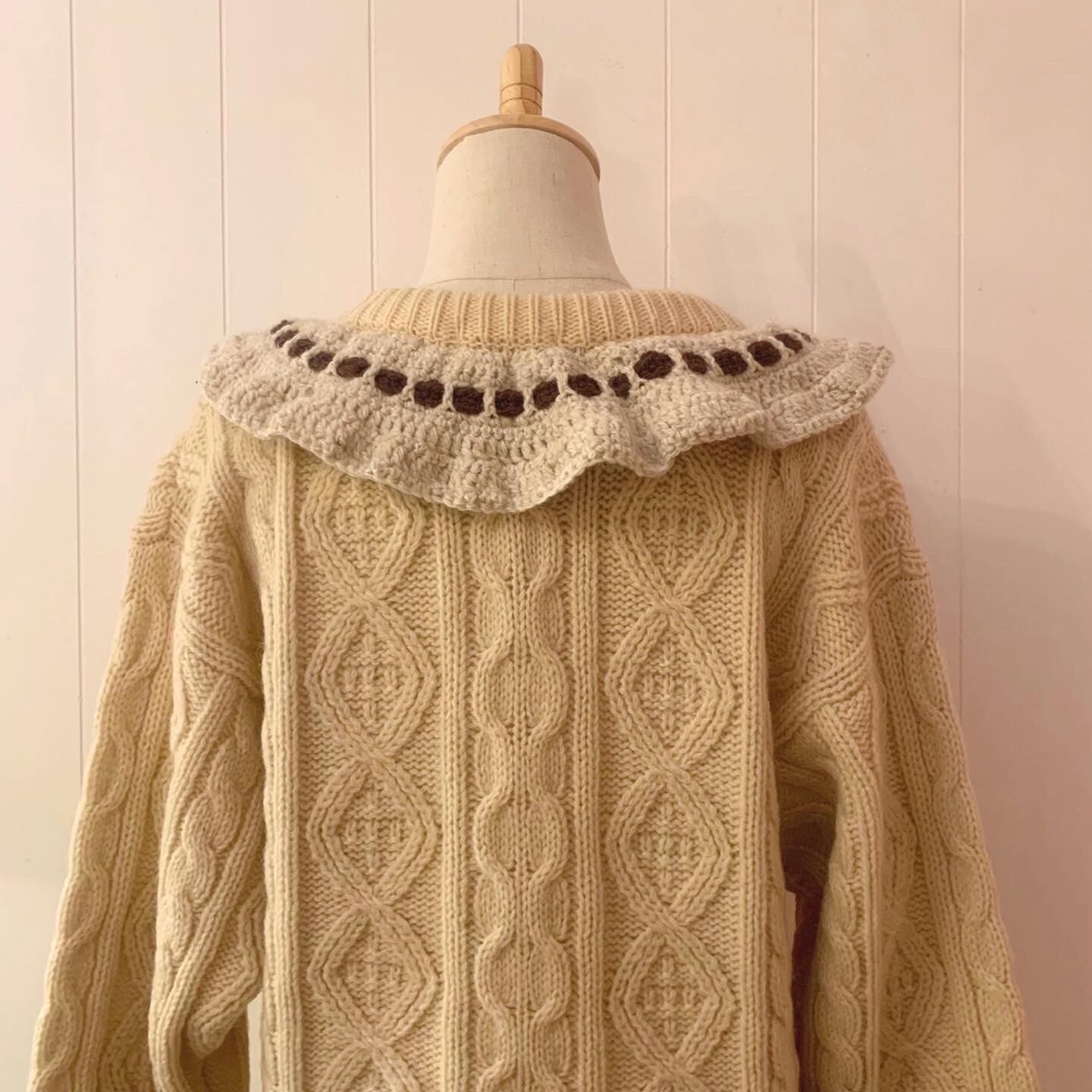 remake : oatmeal cookie aran sweater