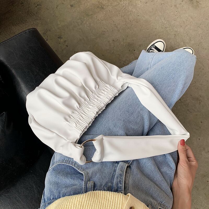 新しい小さなバッグ女性バッグ2020夏の新しい波インワイルドショルダーバッグネット赤ファッションブロードバンド折りバッグ Tiancai_Wing_Bag6984959