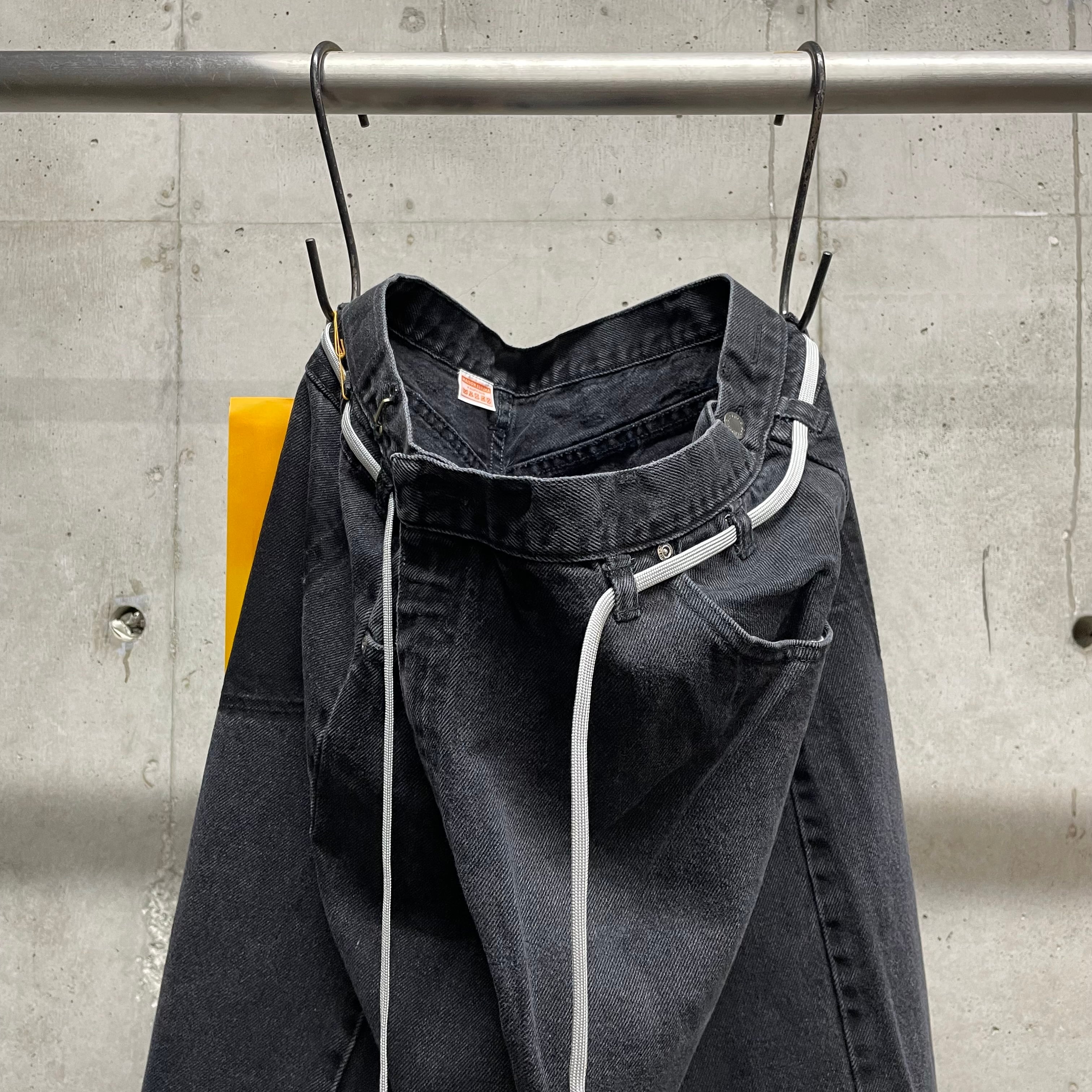 MAISON EUREKA】Ex.VINTAGE REWORK BIGGY PANTS_BLACK④ | marfa store