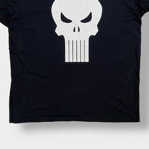 【MARVEL】パニッシャー The Punisher プリントTシャツ ドクロ スカル XXL ビッグサイズ マーベル 黒t US古着