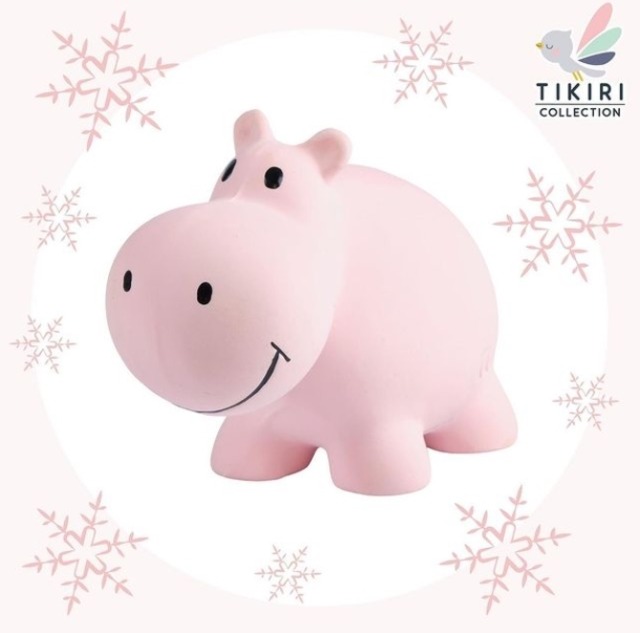 TIKIRI ティキリ Rattle & Bath Toy Hippo かば ラトル＆バストイ お風呂のおもちゃ