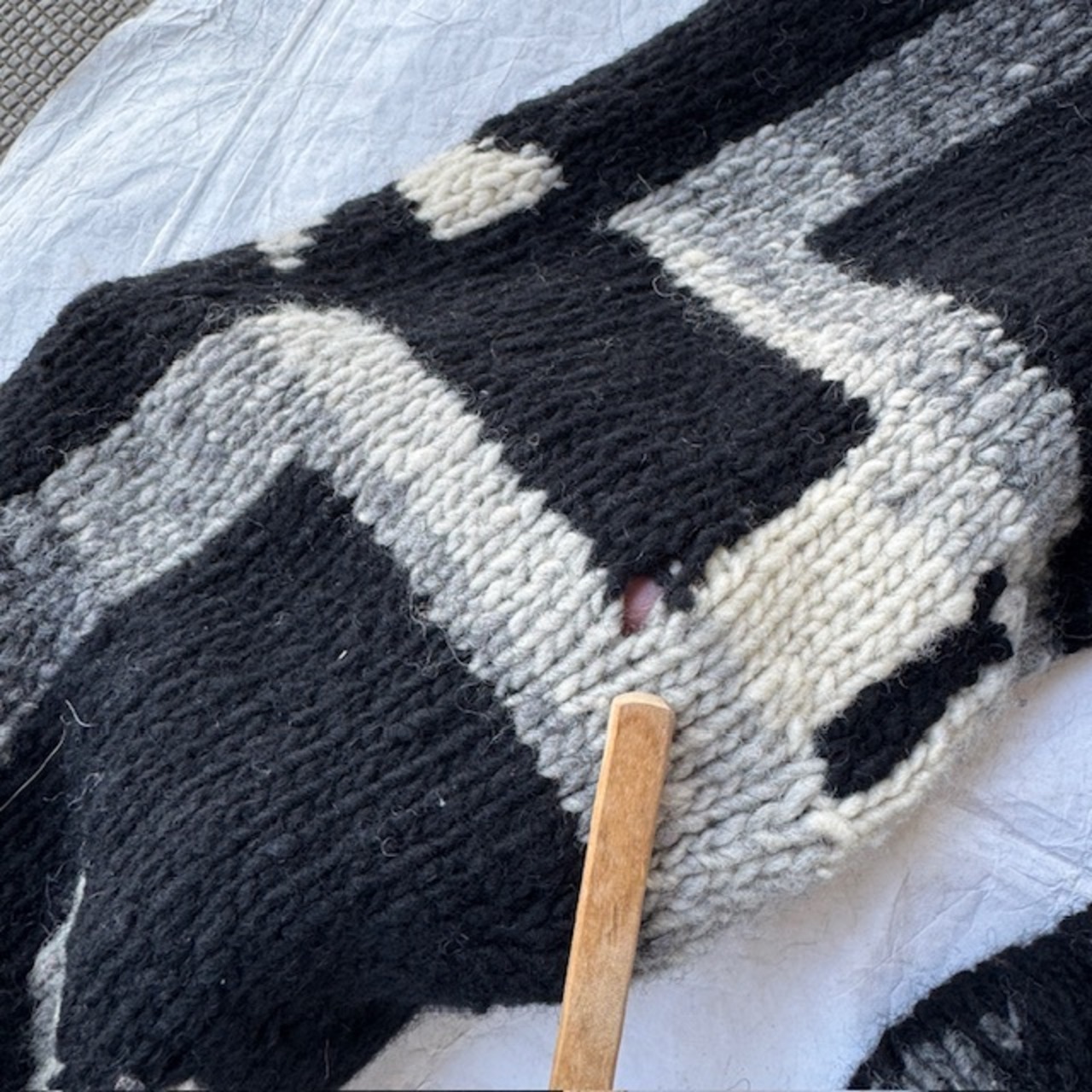 Ralph Lauren ハンドニット 風車柄 90s M 画像11