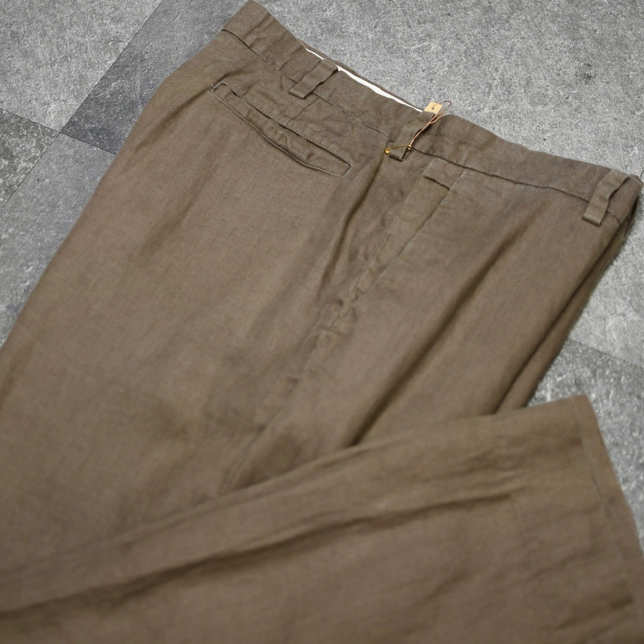banana republic Dawson brown linen wide pants