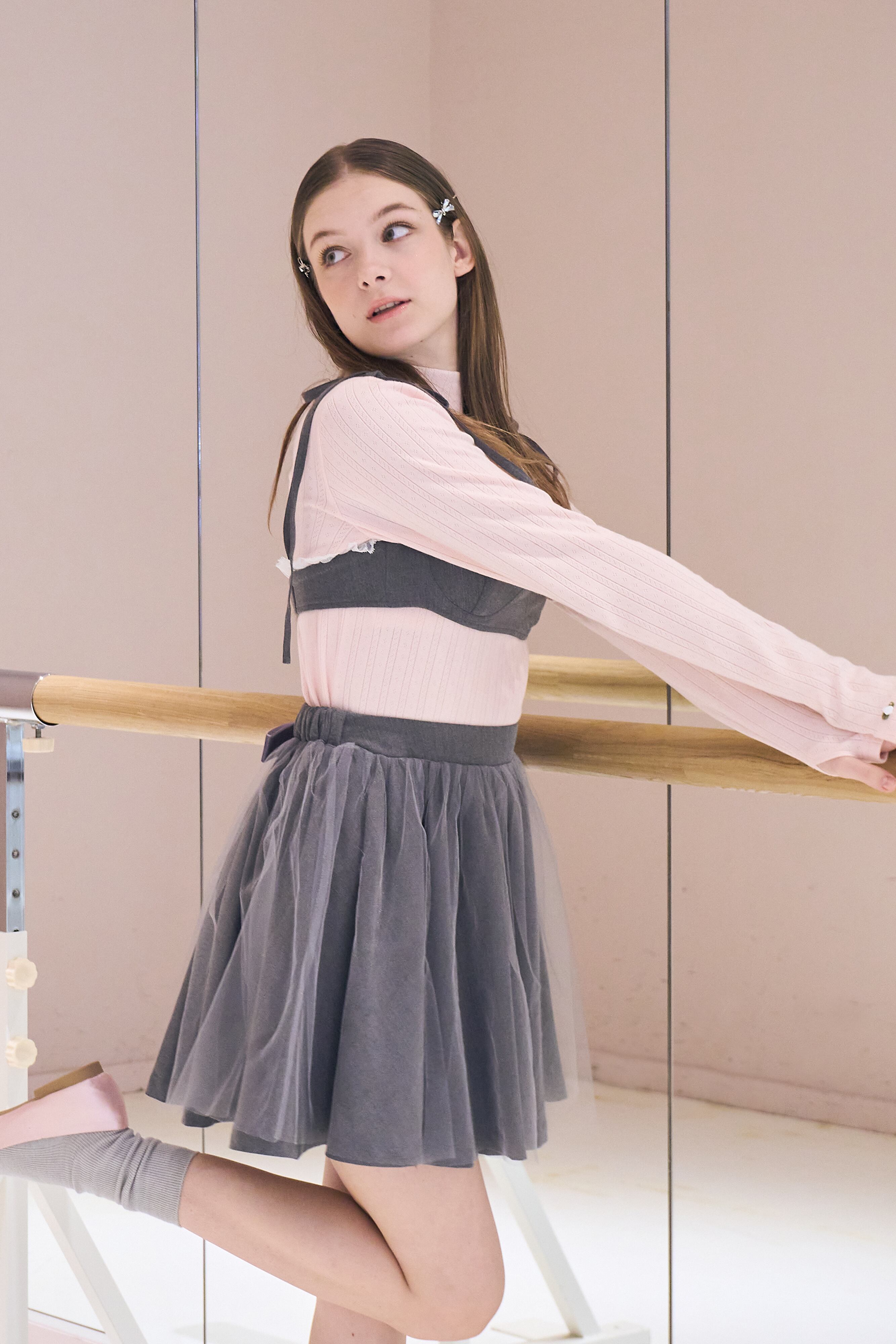 PETIT ROSE TOPS【mock turtleneck】 | mieya mieya