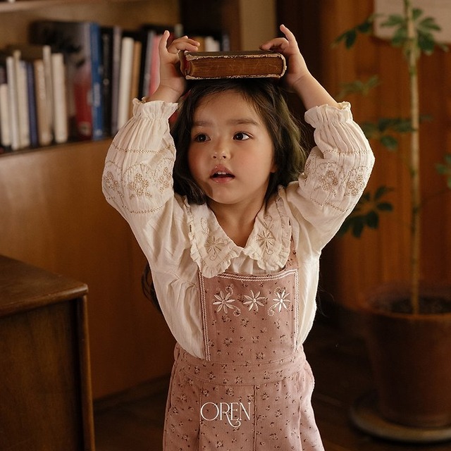 【取寄】oren｜honey beige blouse｜ハニーベージュブラウス｜S-XL｜baby&kids｜26 autumn