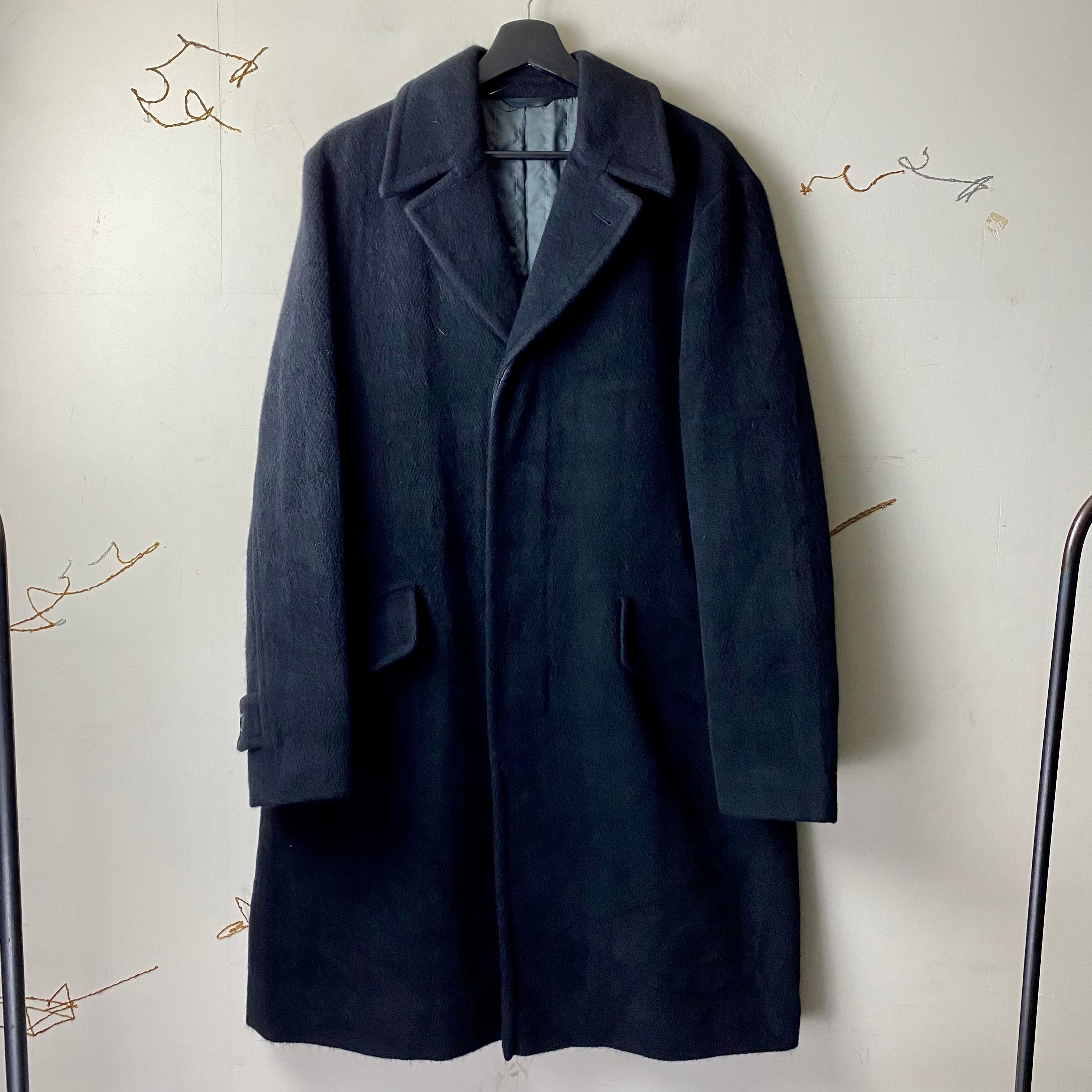 DOMON HOMME angora wool tweed coat | NOIR ONLINE