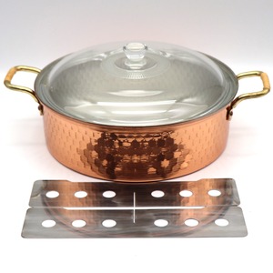 AMOR・アモール・純銅浅型鍋・調理器具・おでん・すき焼き・No.210329-35・梱包サイズ100